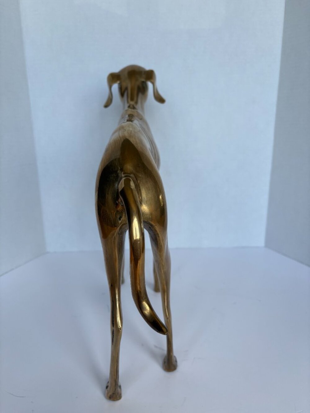 Vintage Brass Whippet/Greyhound Statuette - Picture 6 of 6
